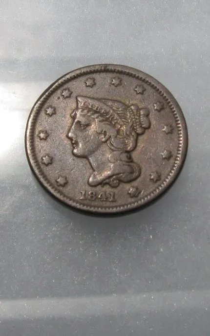 1841 Large Cent VF-20