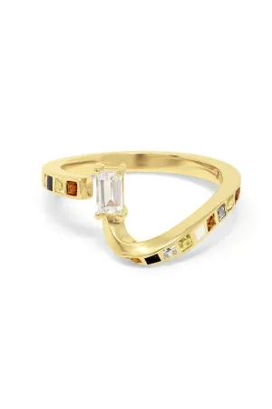 ALEXI RING IN GOLD PLATED SILVER