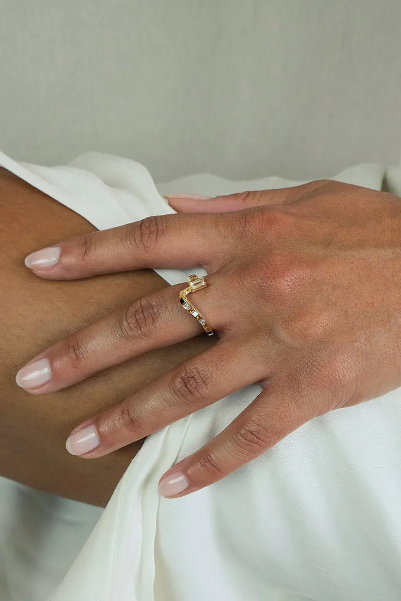 ALEXI RING IN GOLD PLATED SILVER