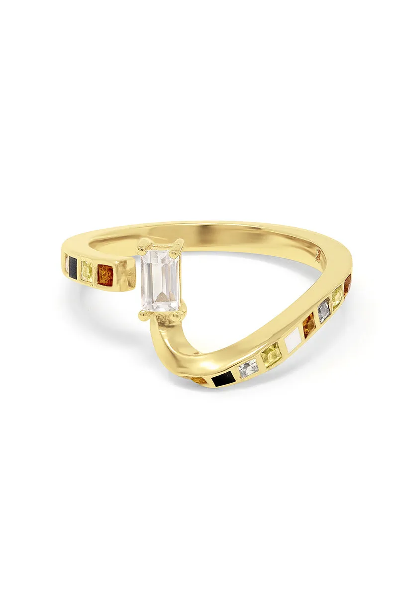 ALEXI RING IN GOLD PLATED SILVER