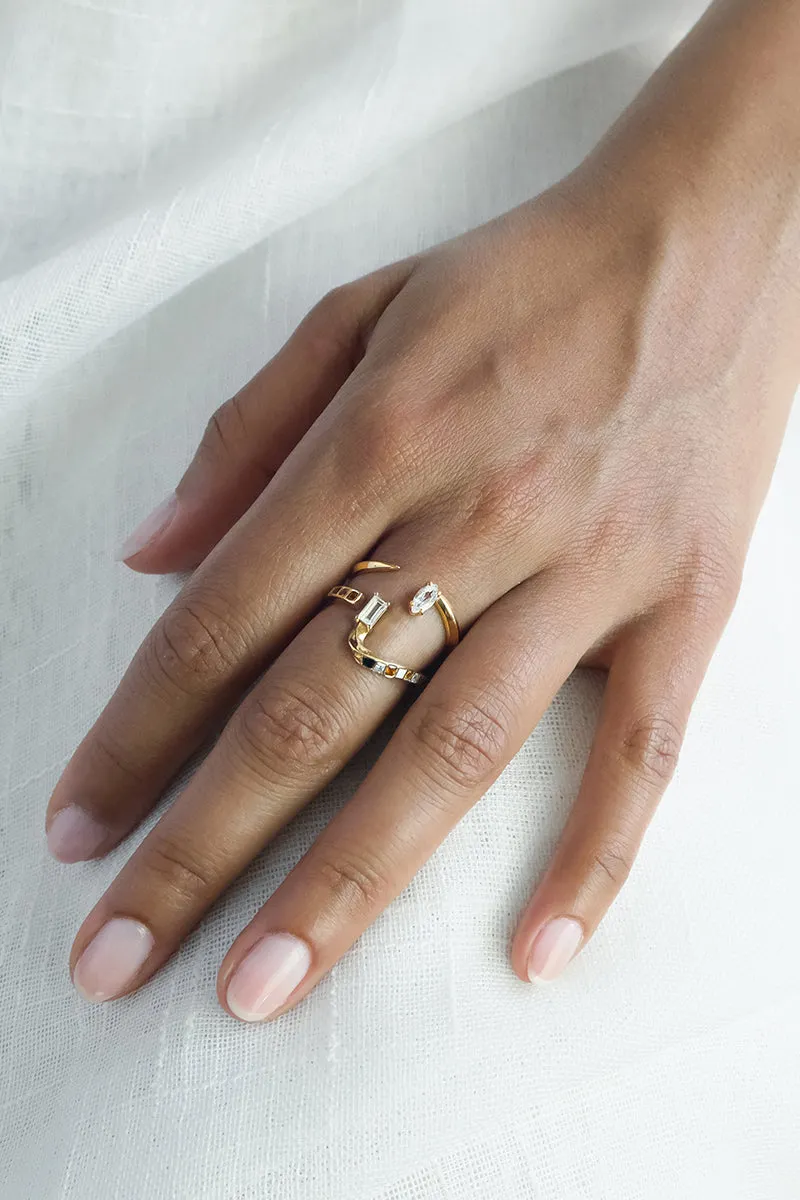 ALEXI RING IN GOLD PLATED SILVER