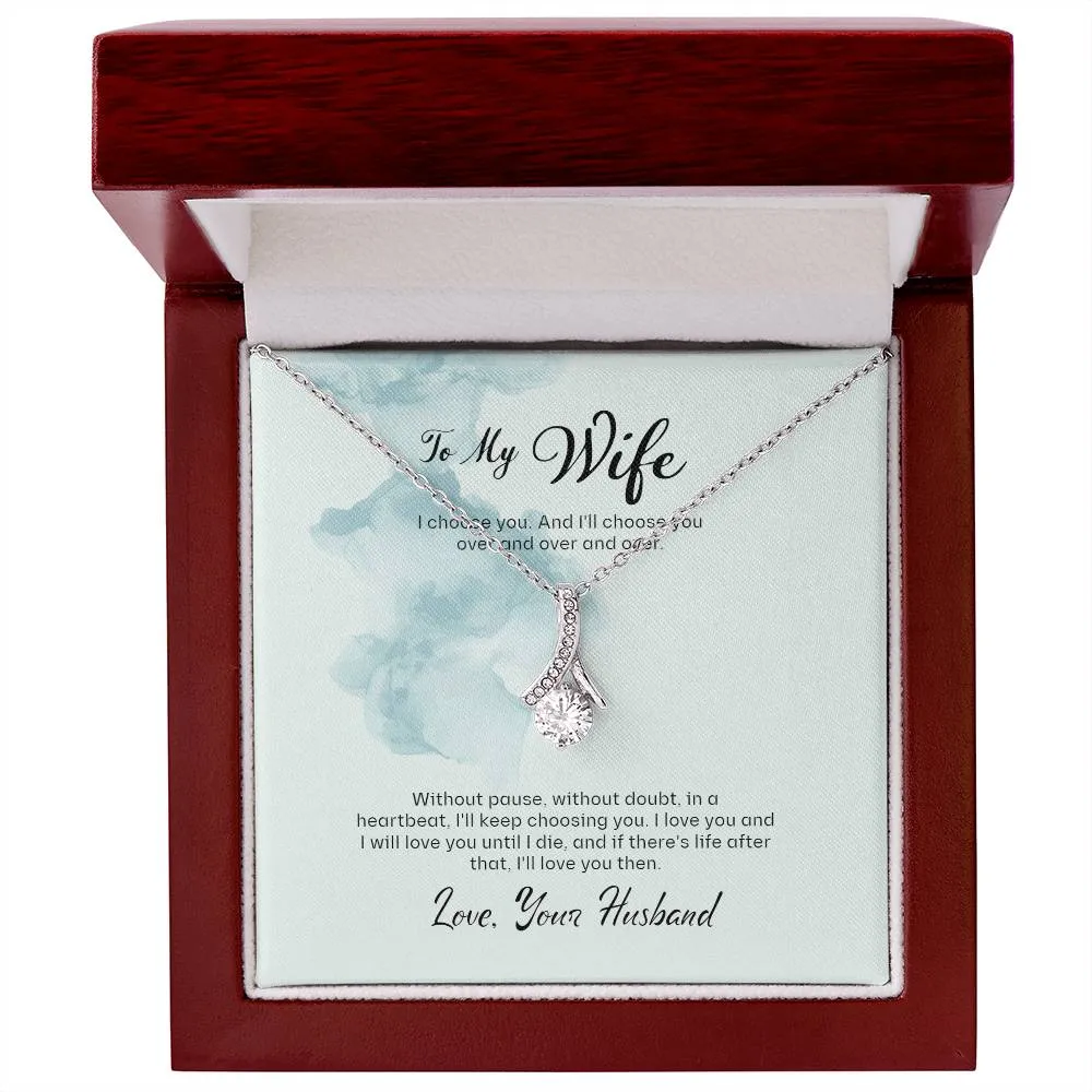 Alluring Beauty Necklace For Wife (Yellow & White Gold Variants)