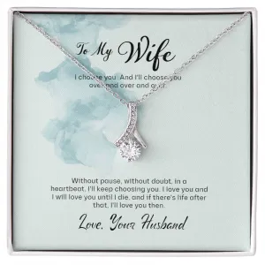 Alluring Beauty Necklace For Wife (Yellow & White Gold Variants)