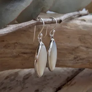 Audrey Marquise Mother Of Pearl Earrings