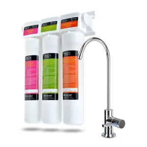 Brondell Coral UC30 3-Stage Undercounter Water Filter System   Designer Faucet