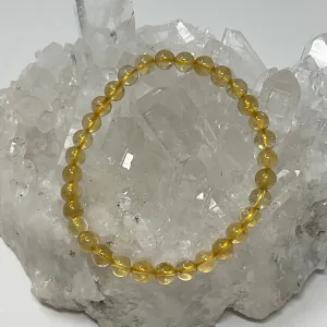 Citrine 6MM 2-Piece Round Bracelet Set