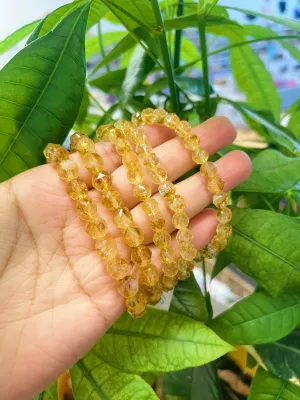 Citrine bracelet faceted