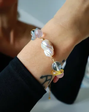 CMD Mixed Stone Rose Bracelet