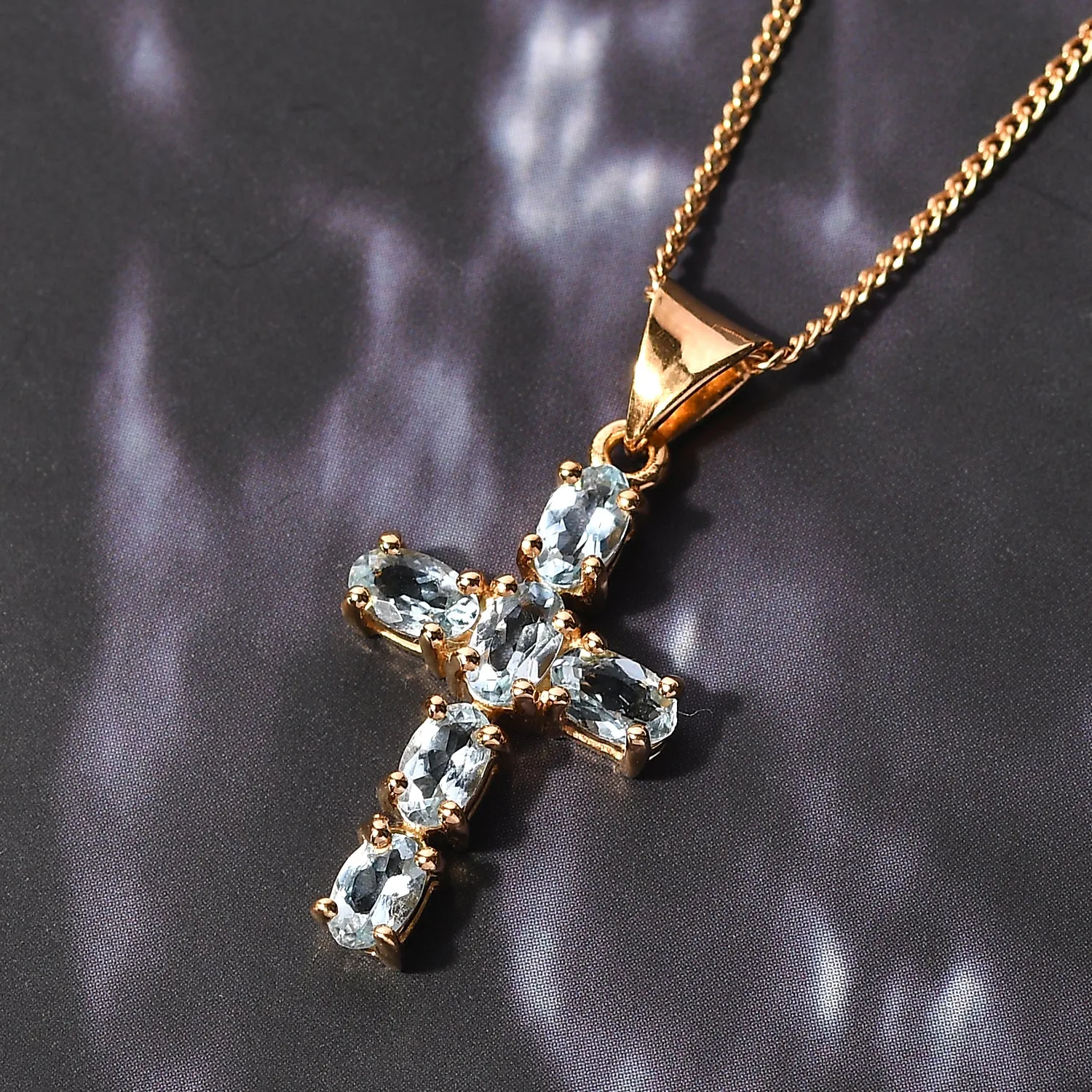 Cross Pendant Necklace , 925 Sterling Silver , Precious Gemstone Cross Necklace , Gold Cross , Religious necklace for girls, Gift for her