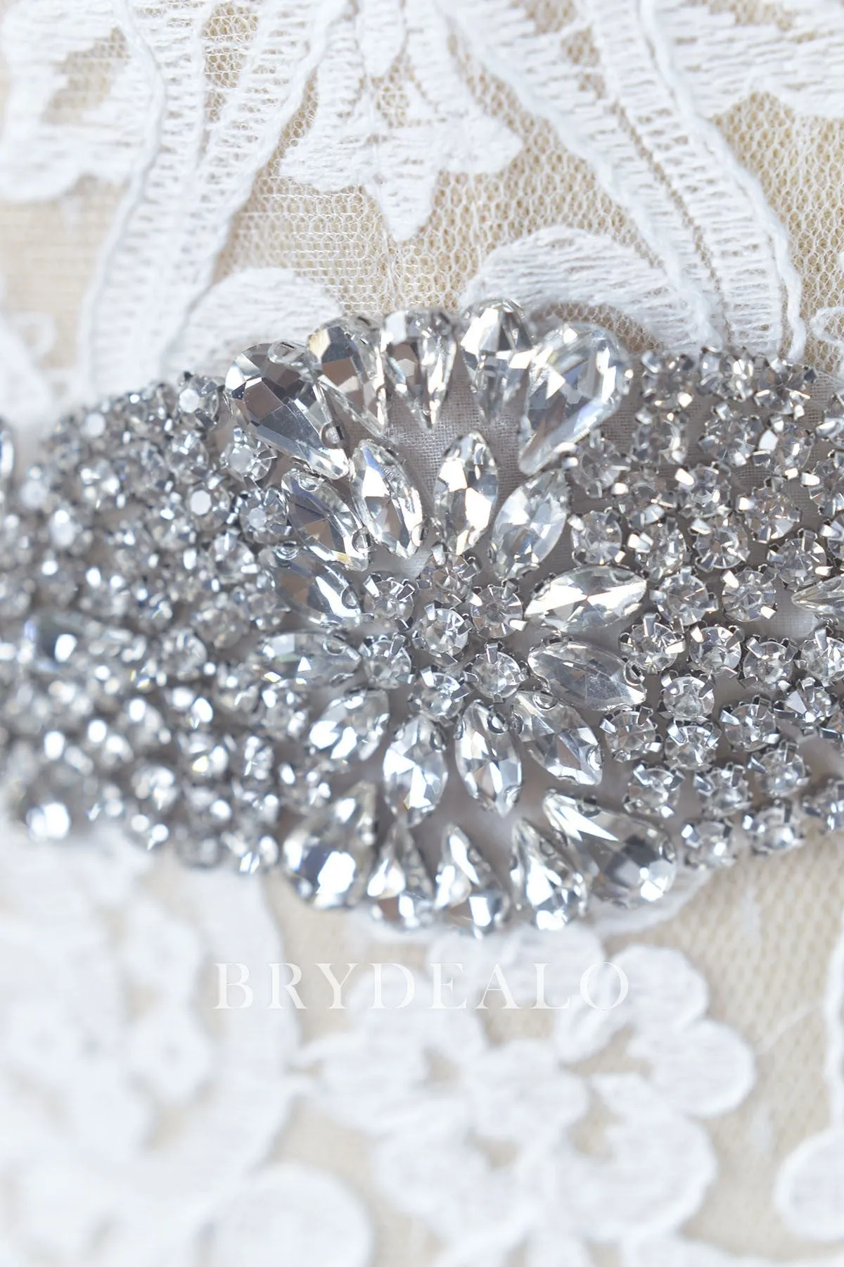 Designer Exquisite Rhinestones Wedding Sash