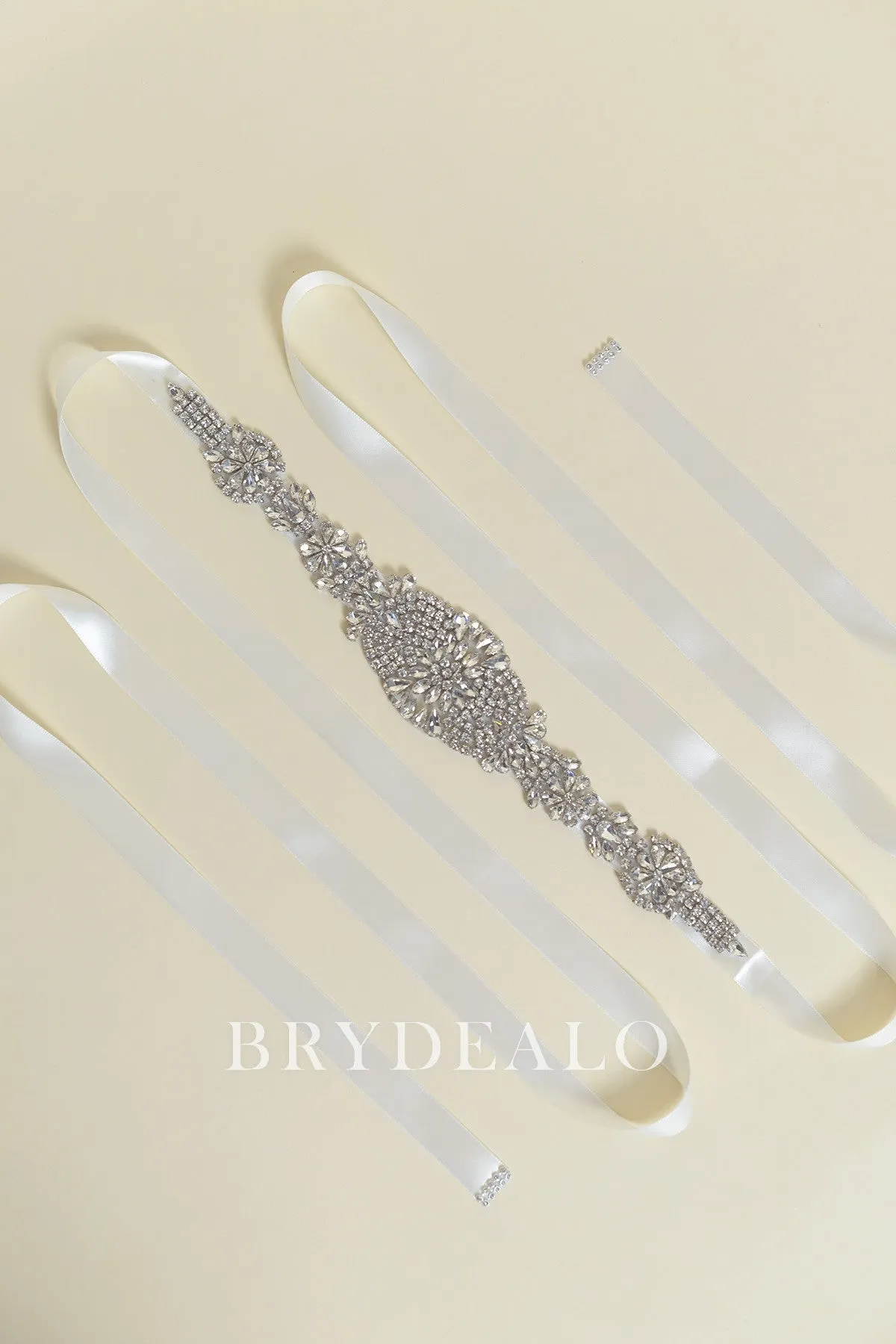 Designer Exquisite Rhinestones Wedding Sash