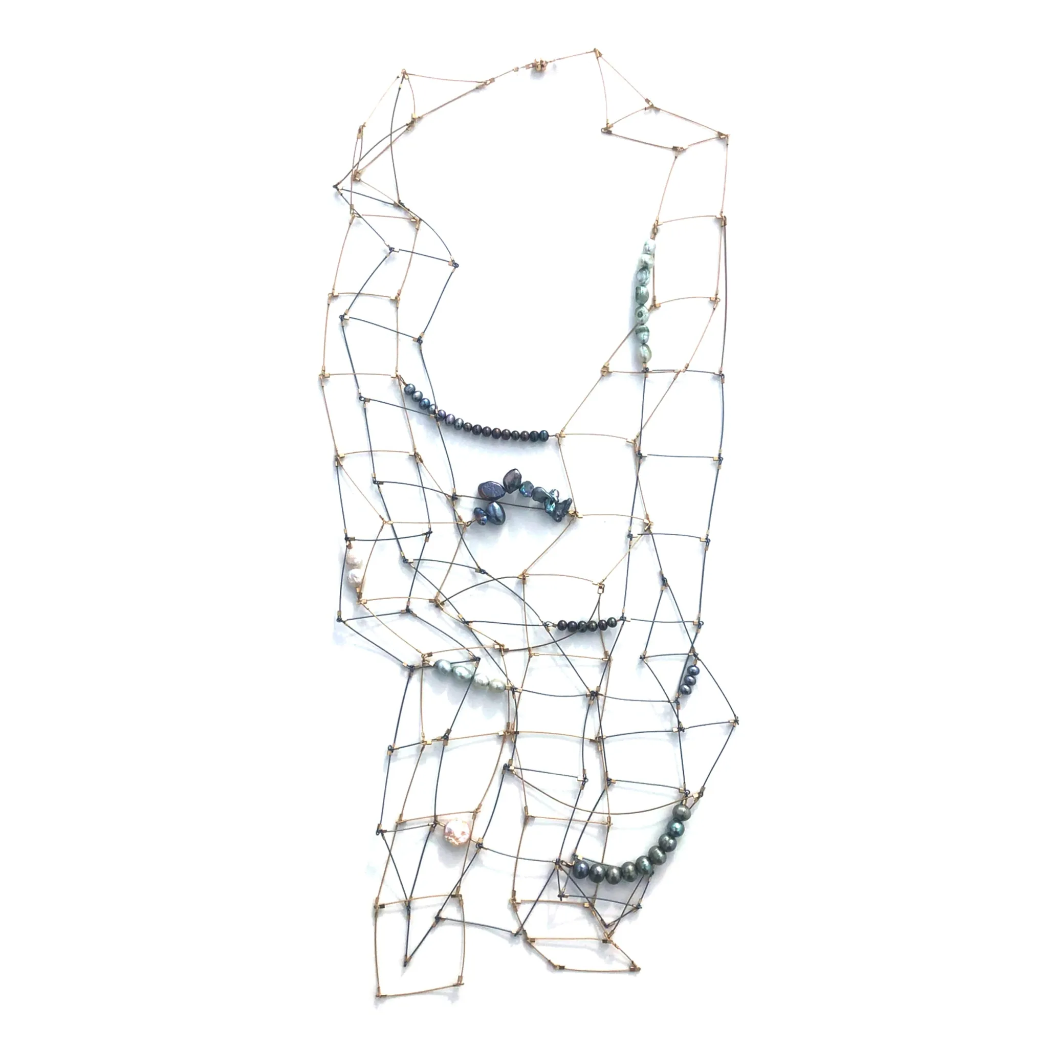 Gamut: Multi Ladder Necklace with Stones