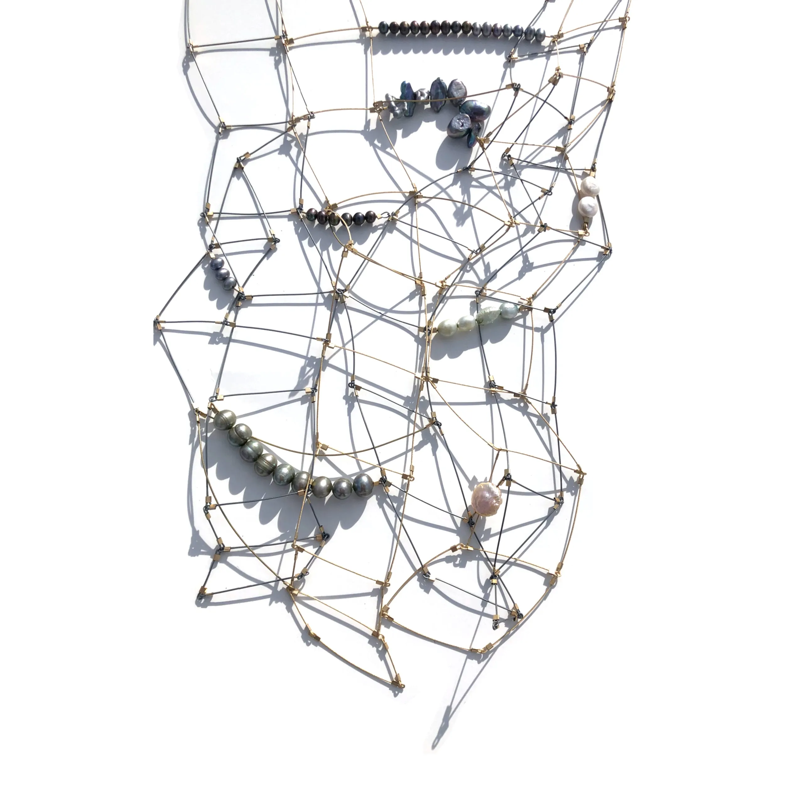 Gamut: Multi Ladder Necklace with Stones