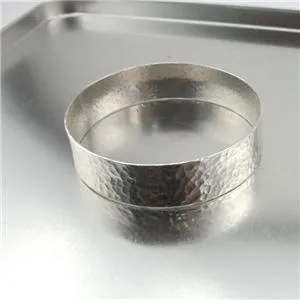 Hadar Designers Israel Handmade Artistic 925 Silver Hammered Bangle Bracelet (vY