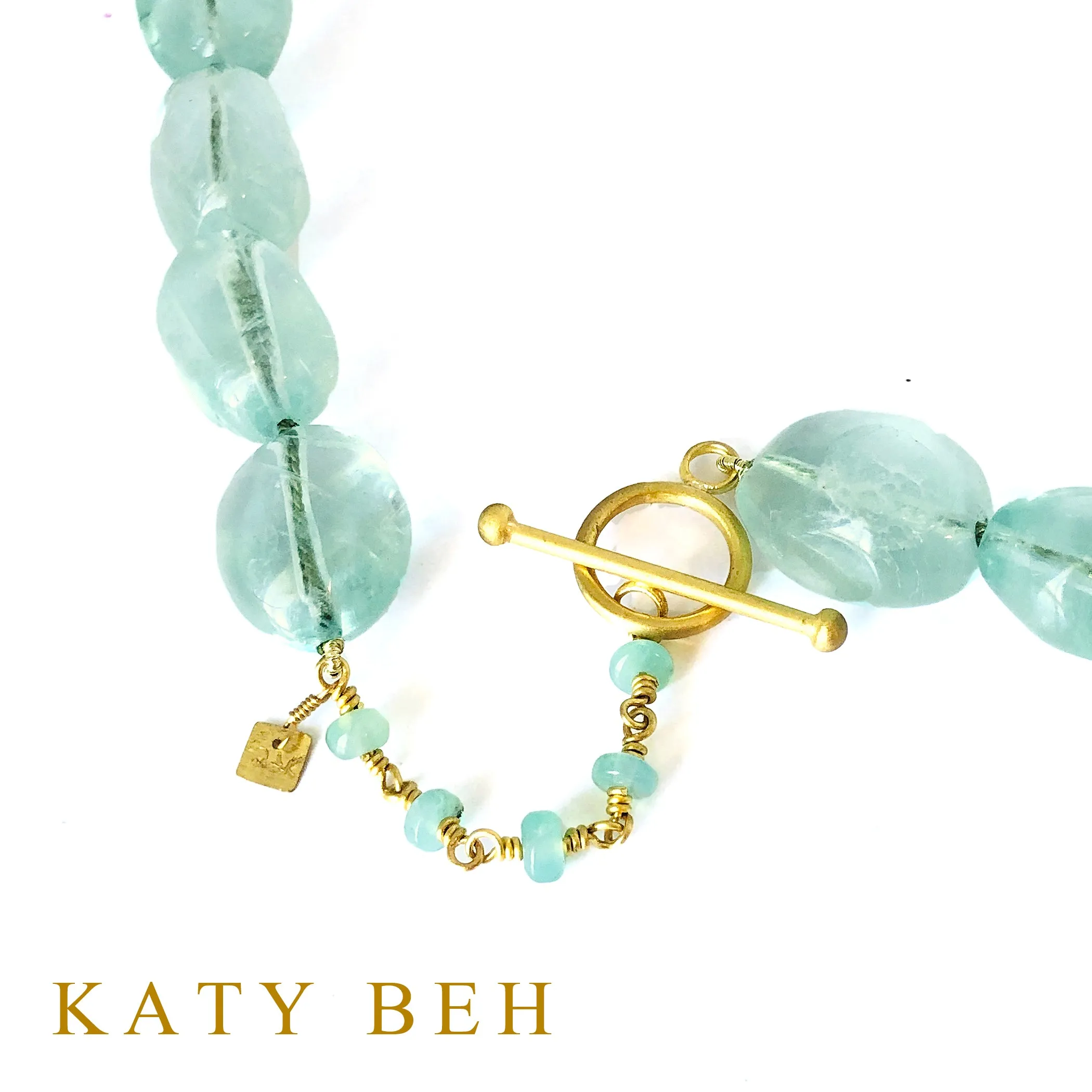 Kiva Fluorite & Peruvian Opal Necklace