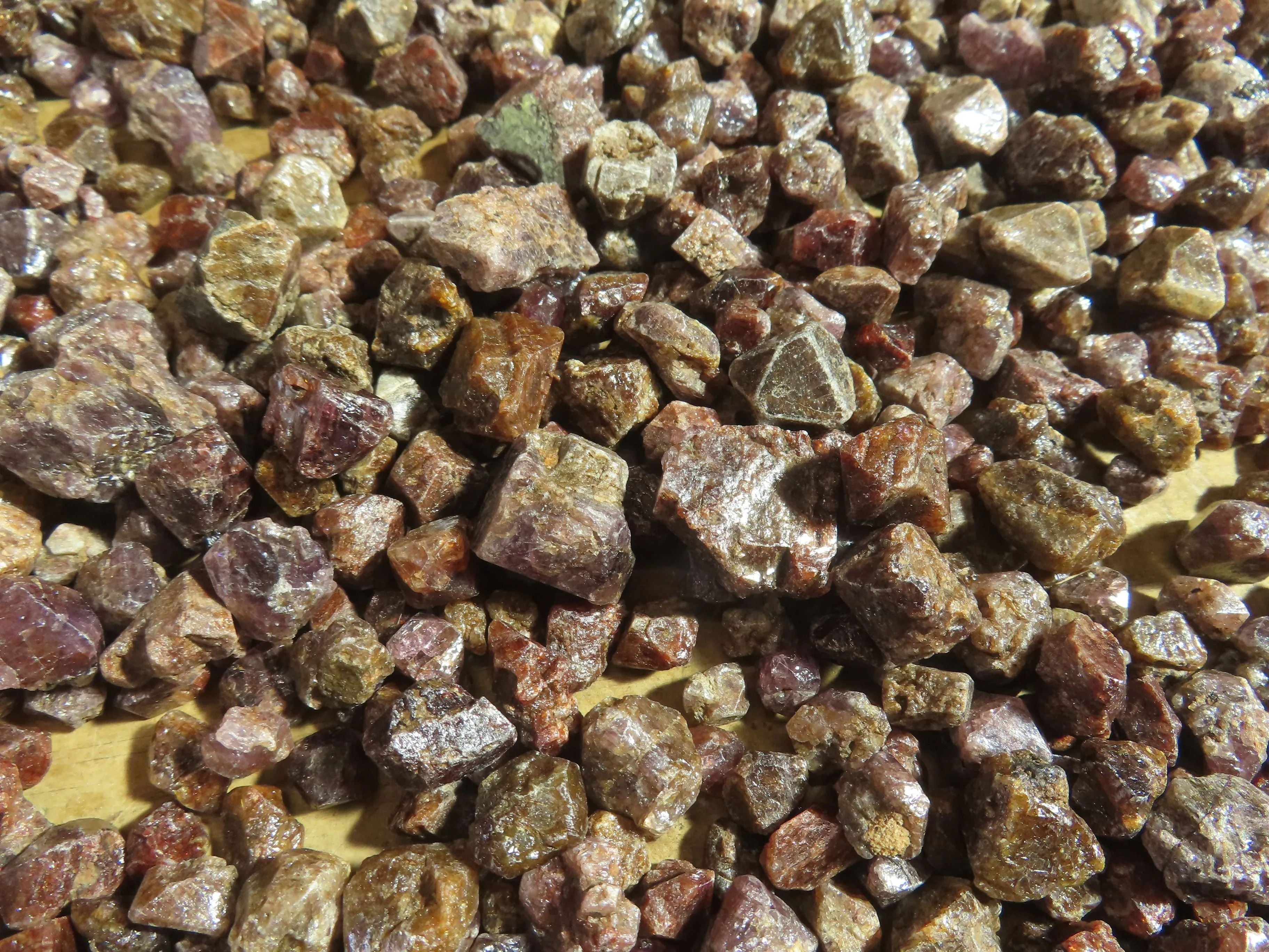 Natural Full Adamantine Zircon Crystals with Lustre - sold per 500 g - From Malawi