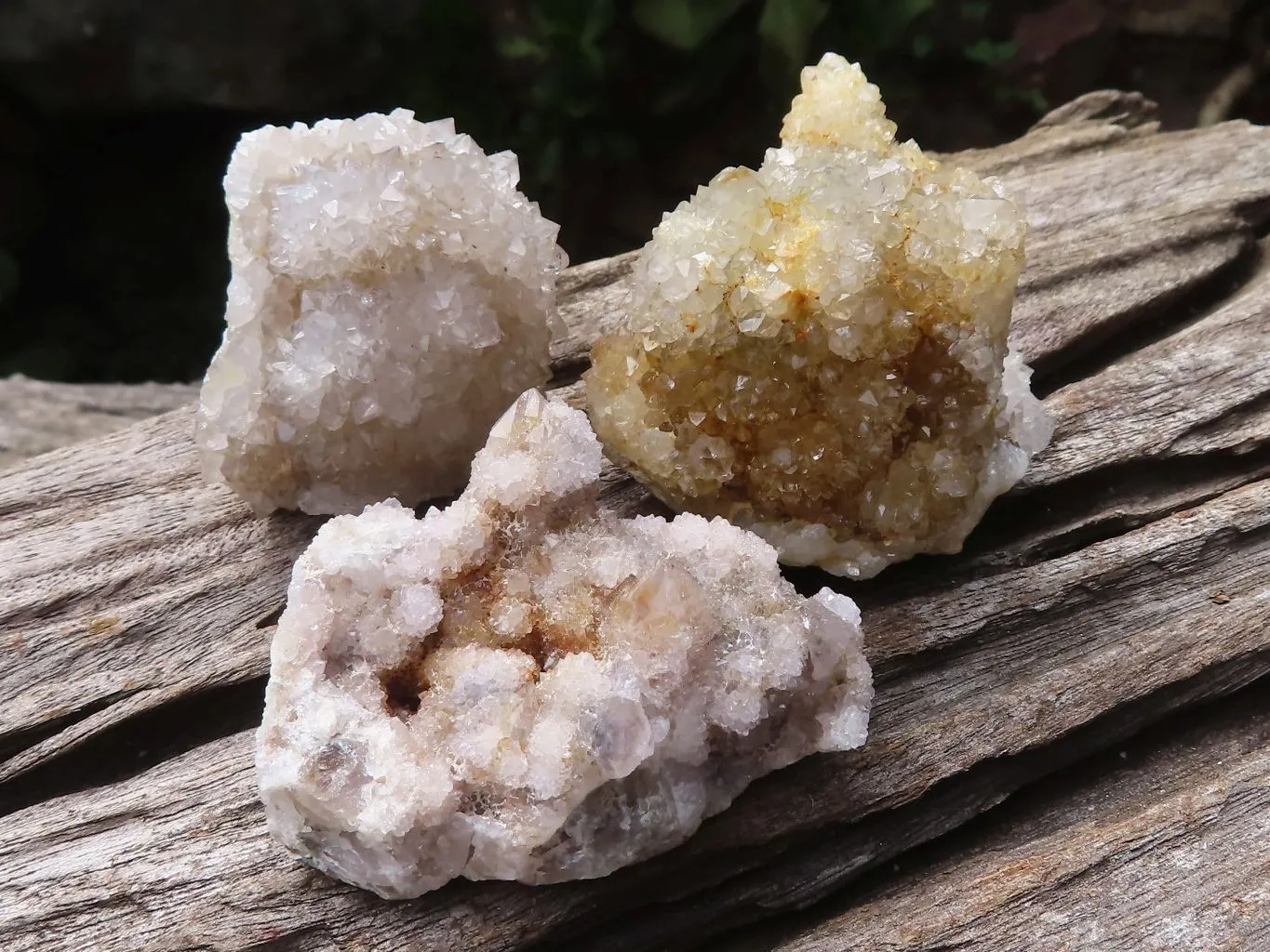 Natural Mixed Selection Of Small Spirit Quartz Clusters  x 24 From Boekenhouthoek, South Africa