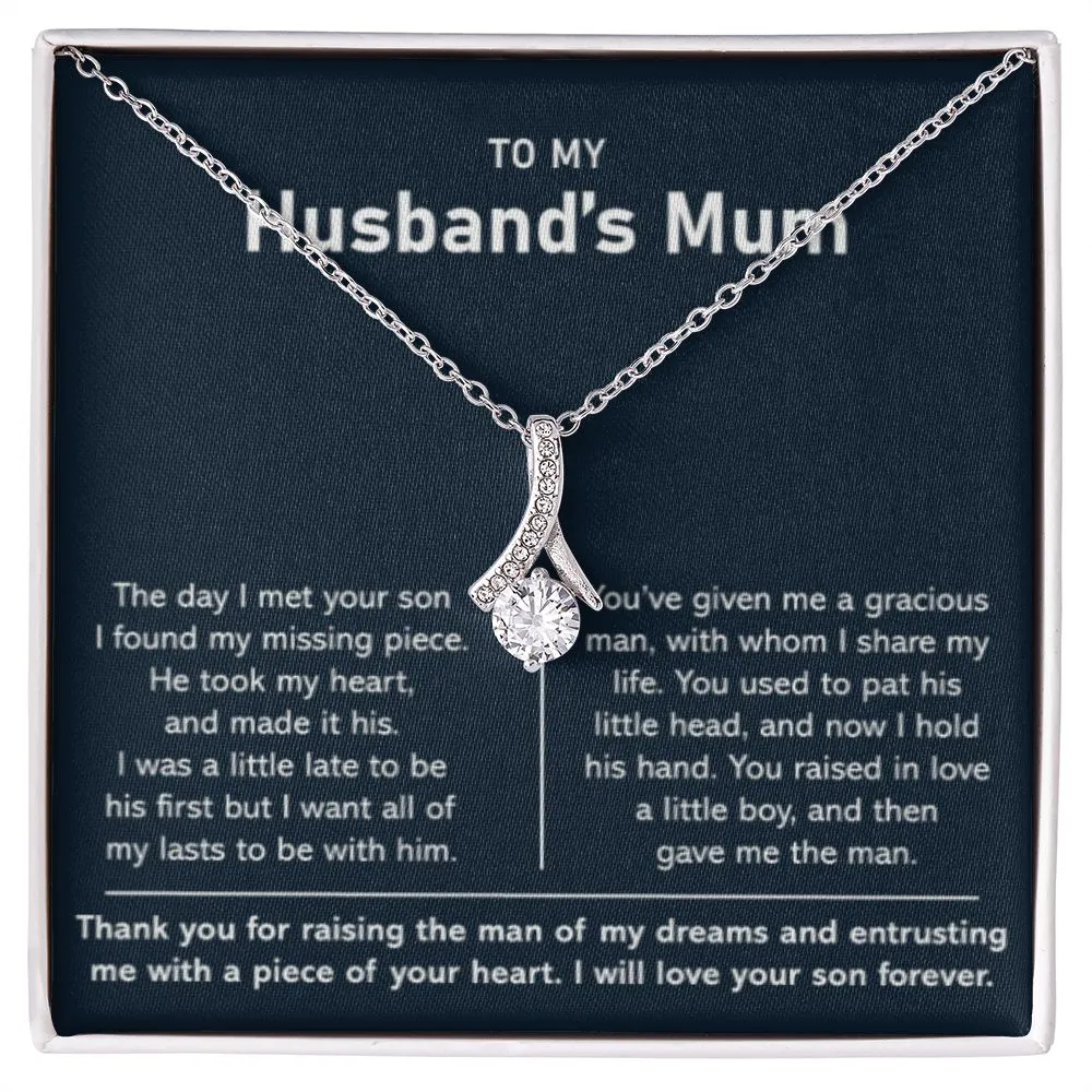 Necklace For Husband's Mum-Silver Alluring Necklace
