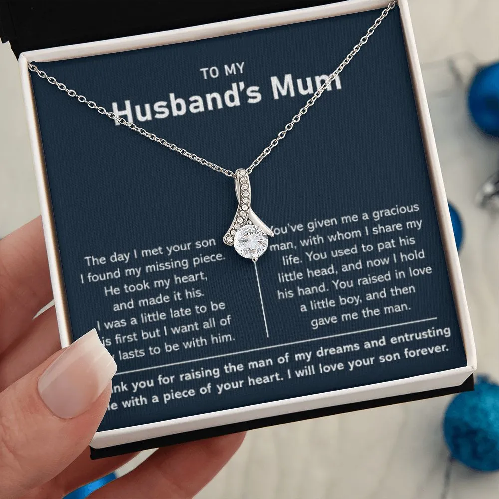 Necklace For Husband's Mum-Silver Alluring Necklace