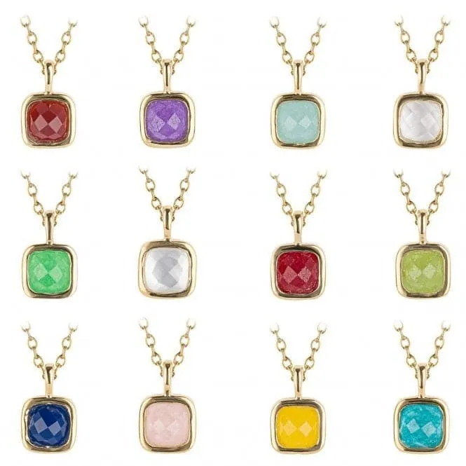 October Birthstone Rose Quartz Gold Plated Silver Necklace N4515