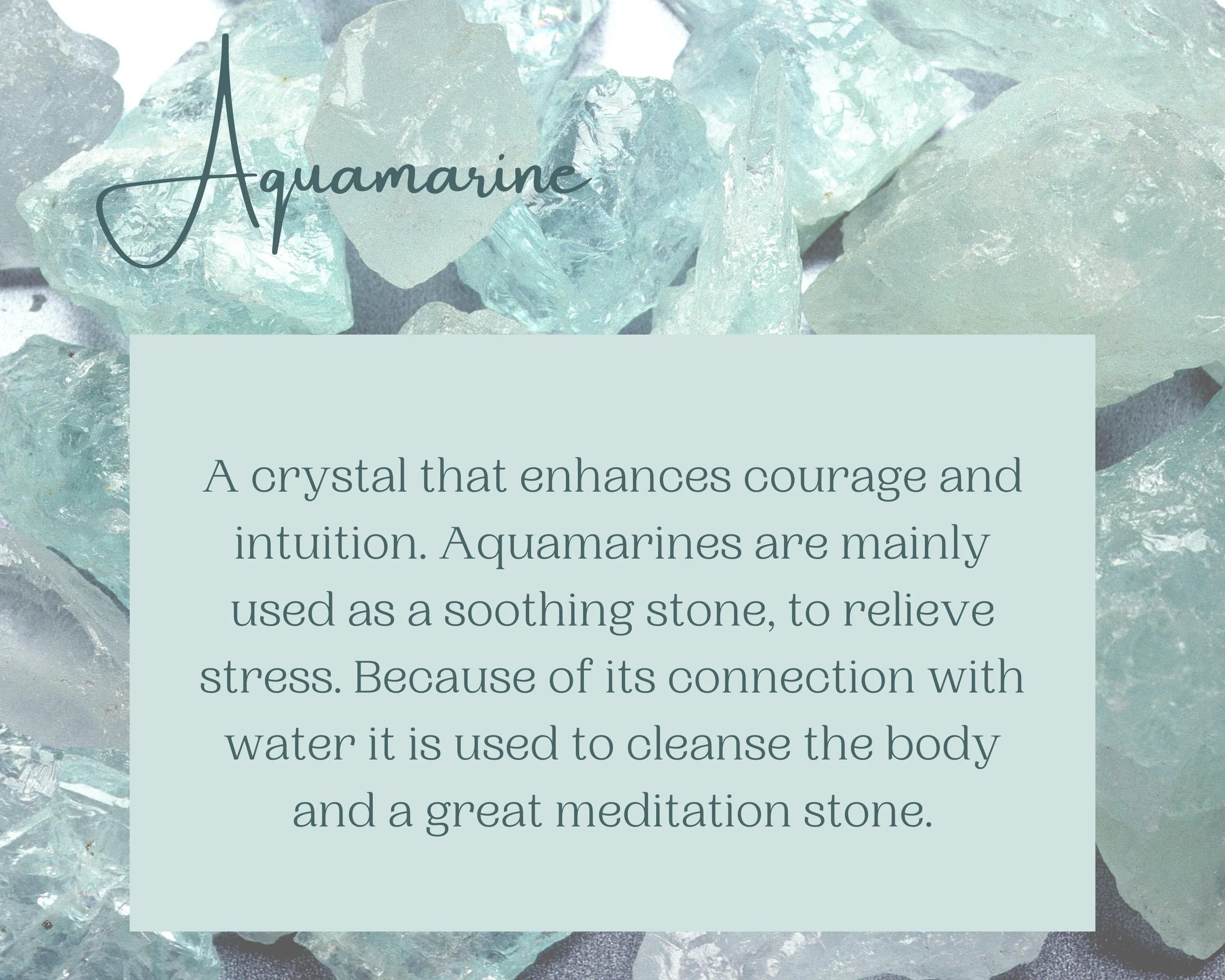 Raw Aquamarine Pendant Necklace, , March Birthstone Crystal