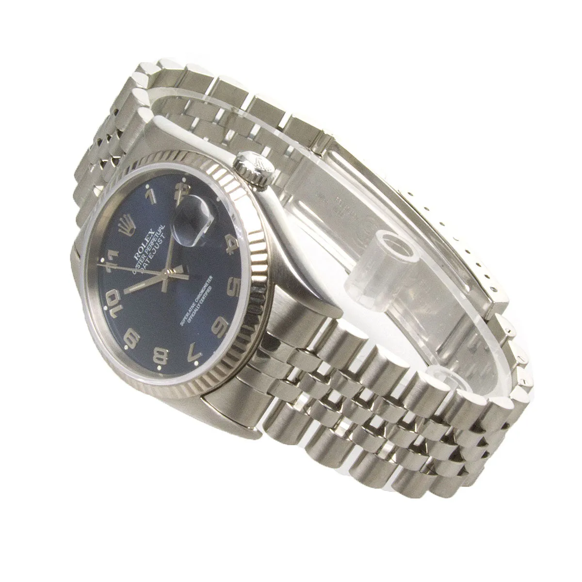 Rolex Datejust SS Blue Arabic Dial