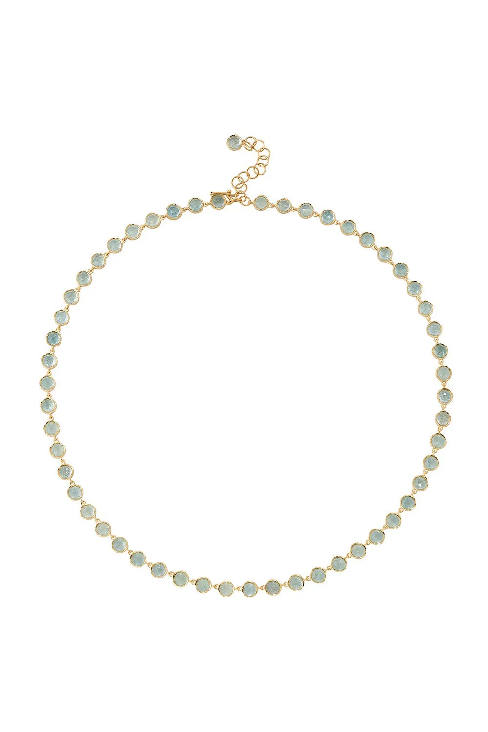 Small Classic Link Aquamarine Necklace