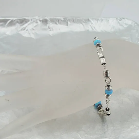 Sterling silver & Blue Stone Bracelet