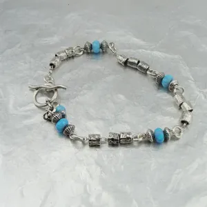 Sterling silver & Blue Stone Bracelet