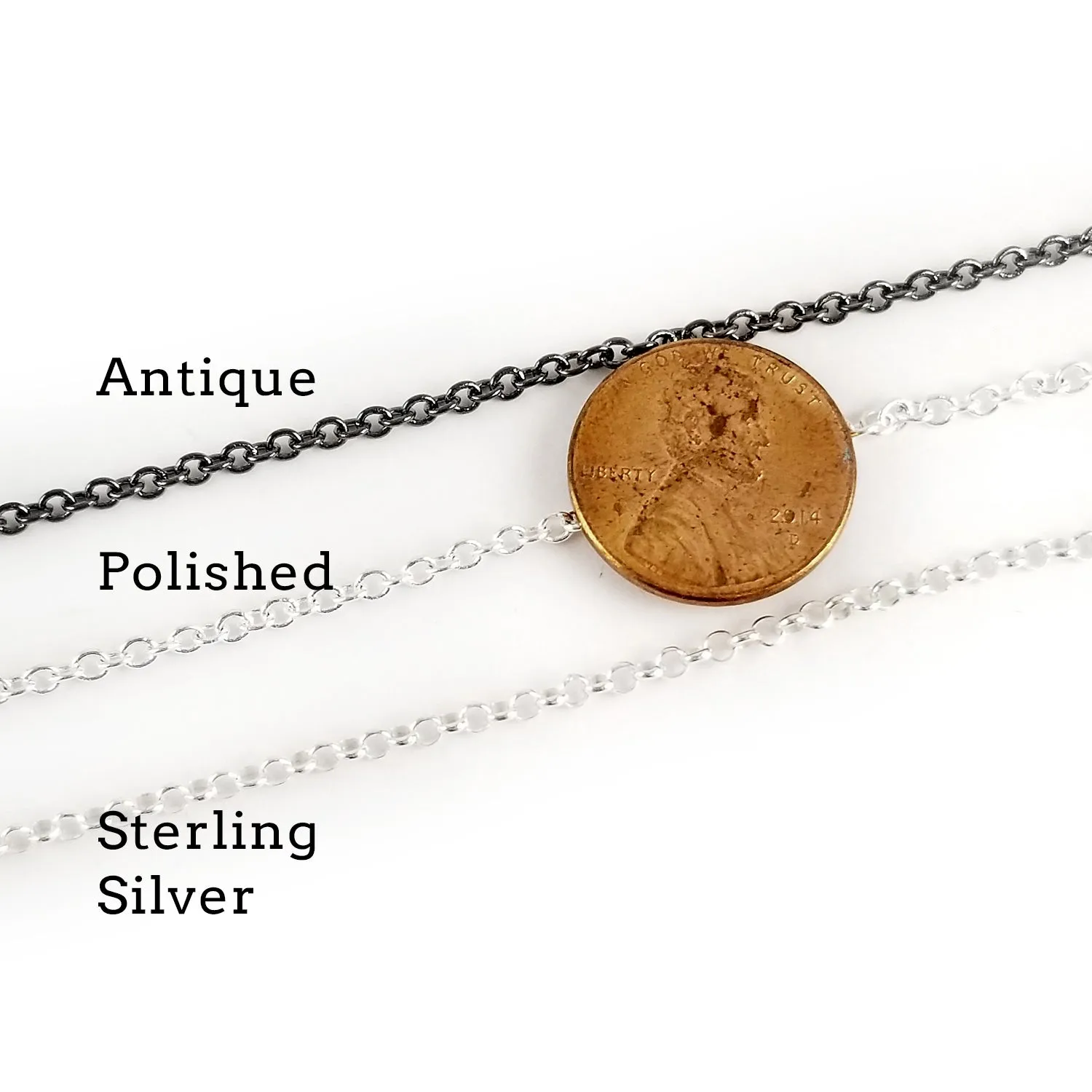 Tourmalinated Quartz Mercury Dime Necklace