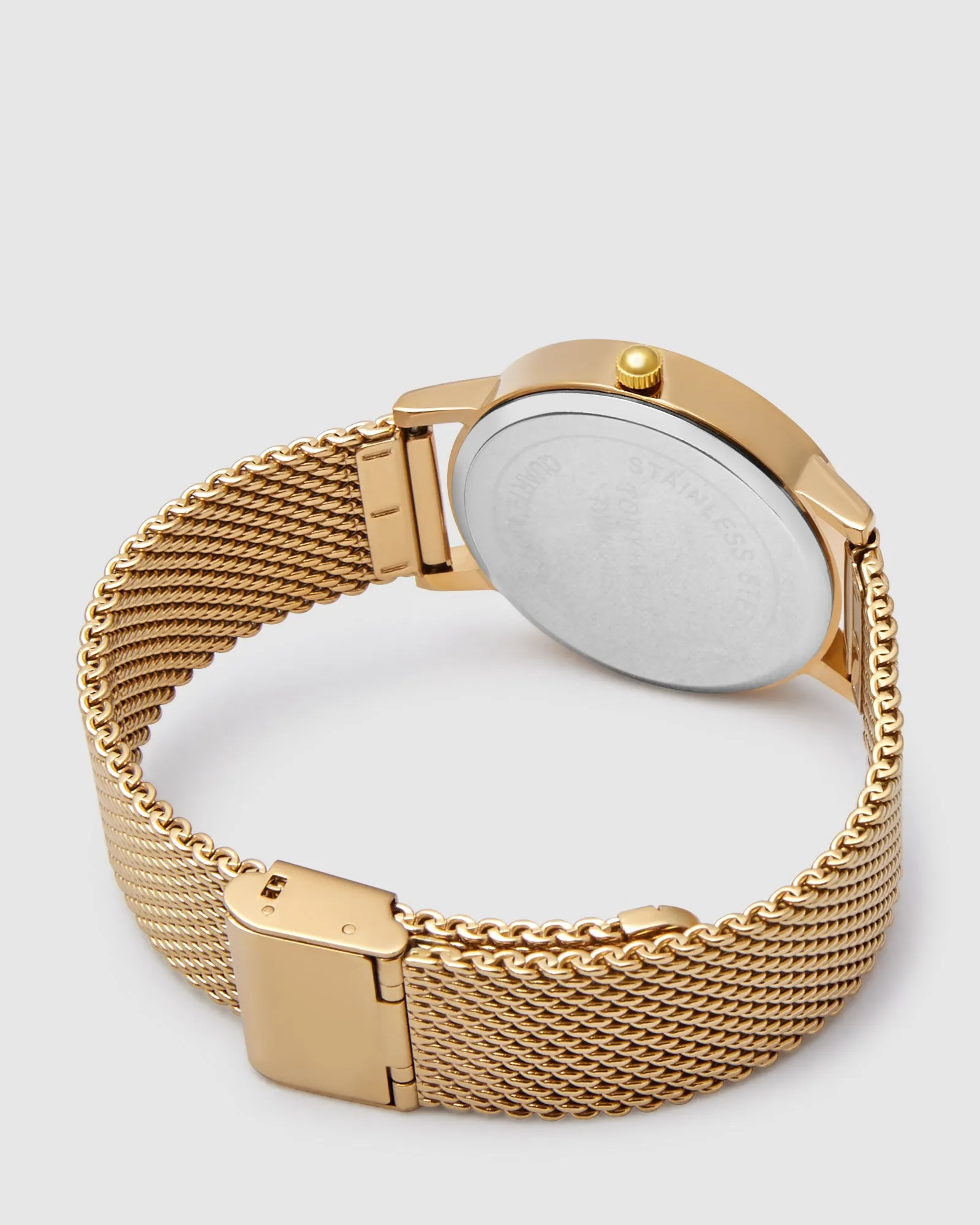 TWM004C (36mm Medium Size Face) Gold Mesh